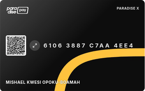 Paradise Pay Yellow Card